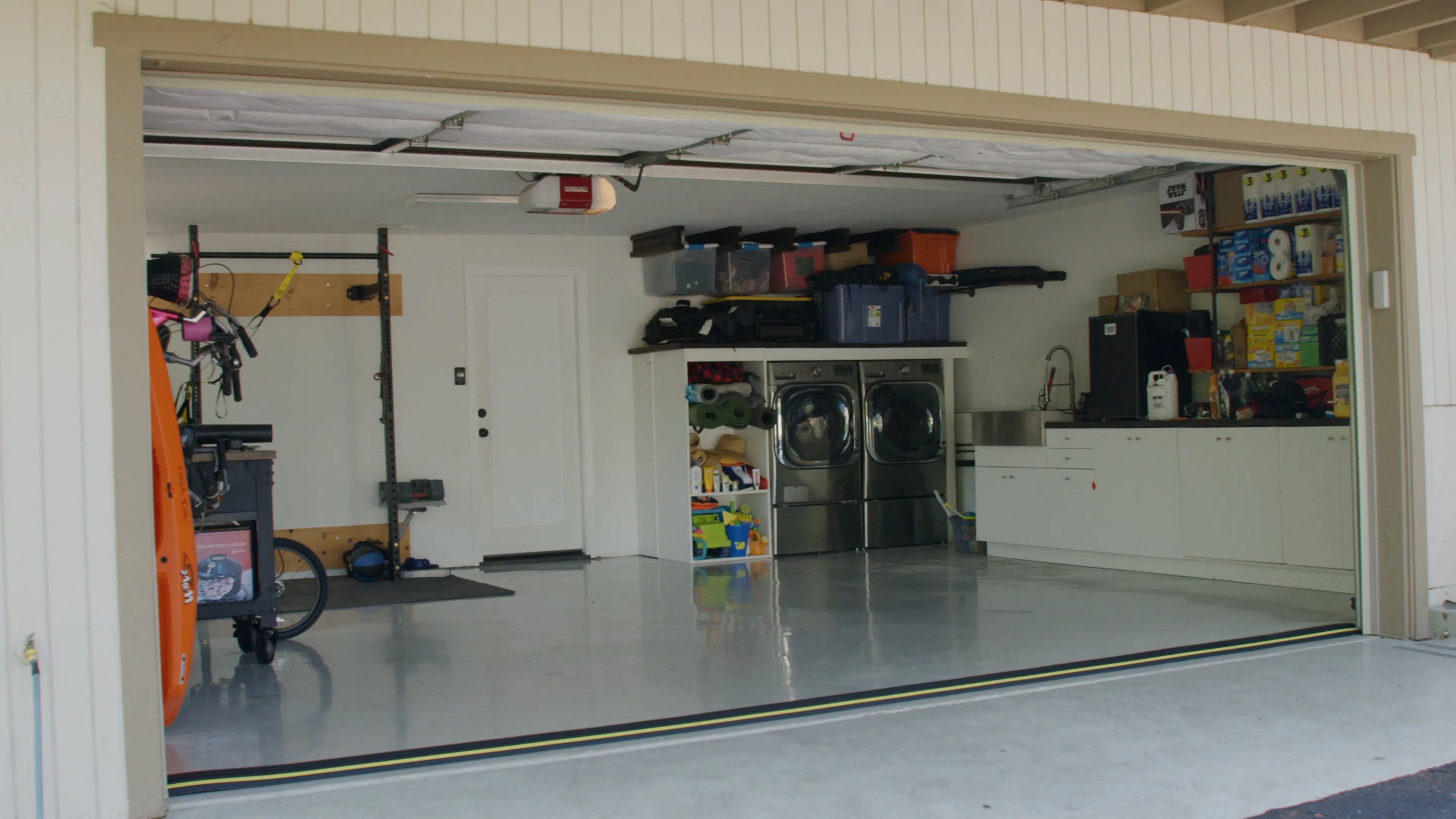 1 ?' High Garage Door Flood Barrier Threshold Kit (20'3') | Flexible PVC | Complete Kit Includes 3 Adhesives | GaraDry