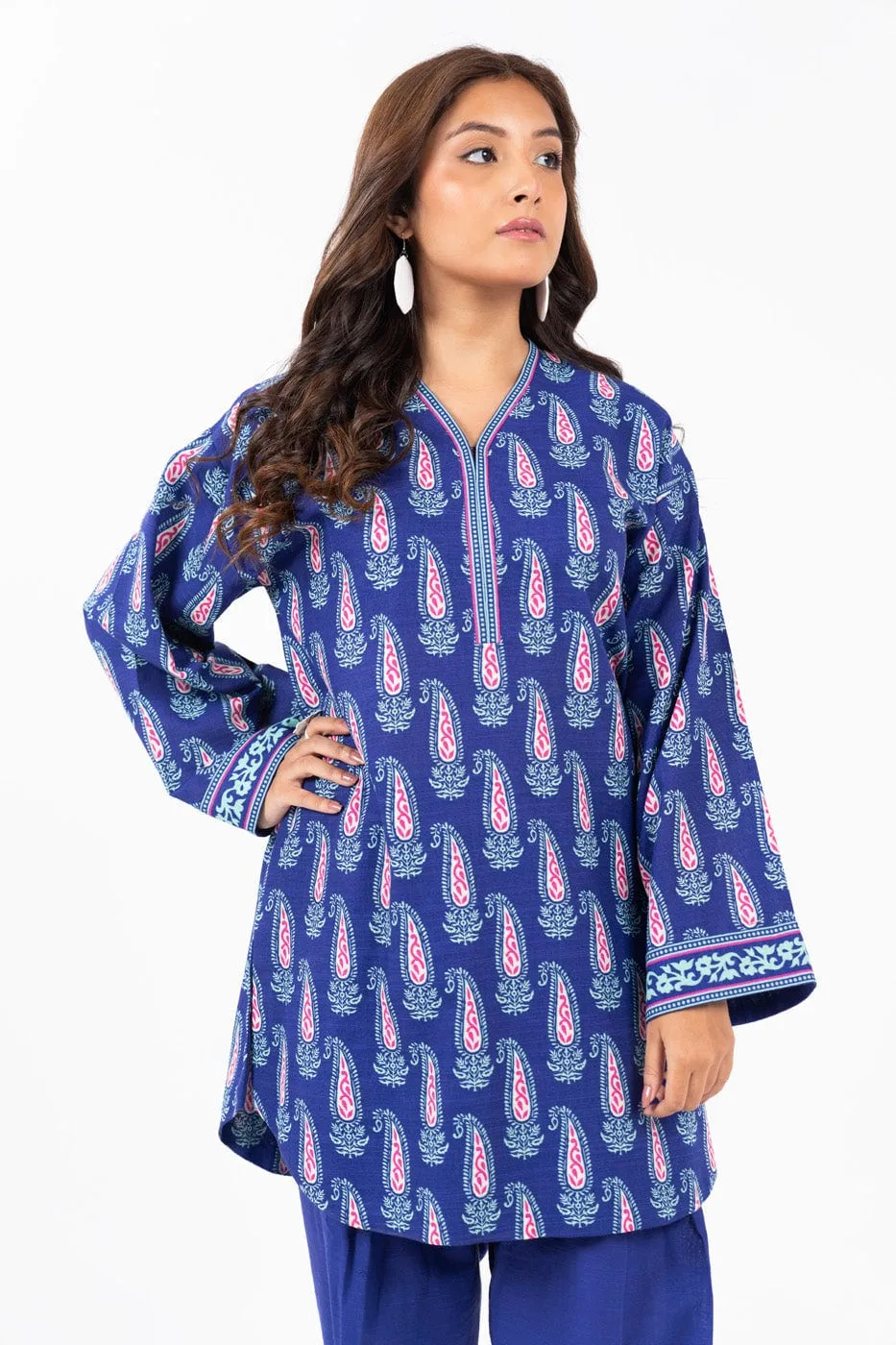 1 Pc Printed Khaddar Shirt 