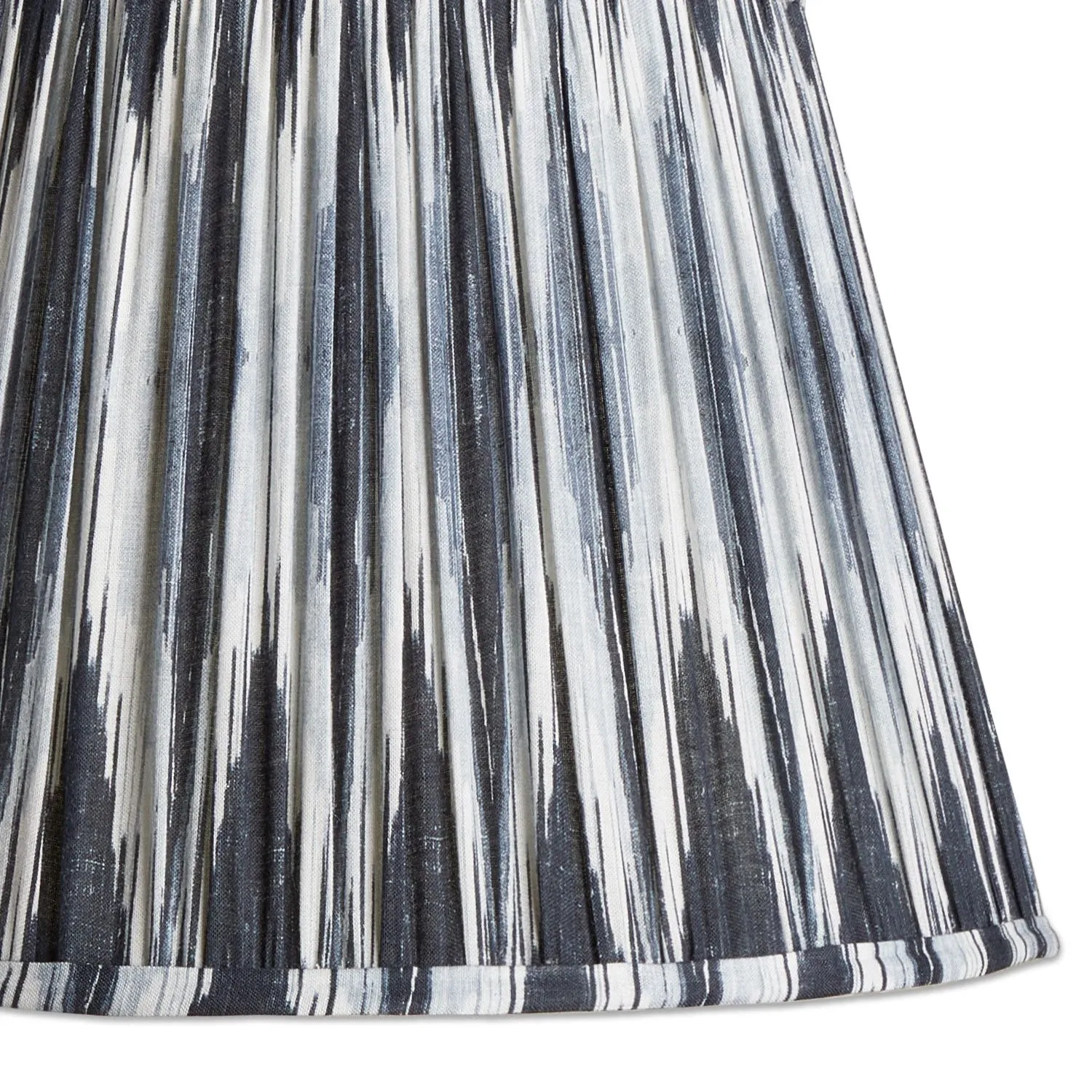 14cm tall tapered shade in black and white Ikat by Matthew Williamson