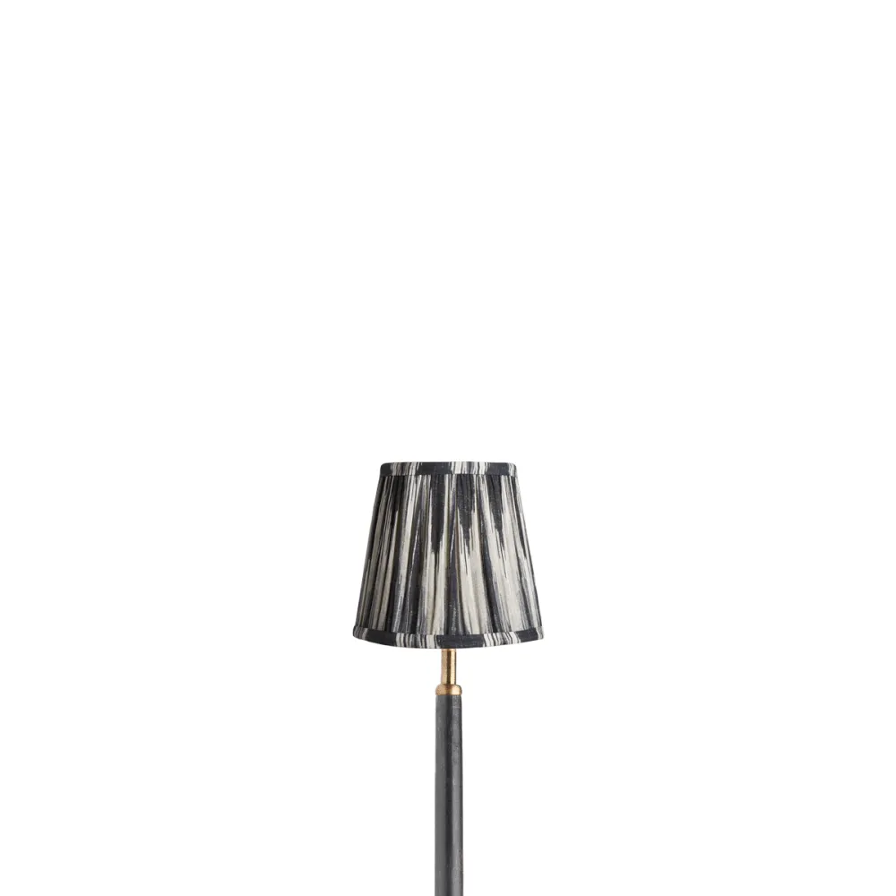 14cm tall tapered shade in black and white Ikat by Matthew Williamson