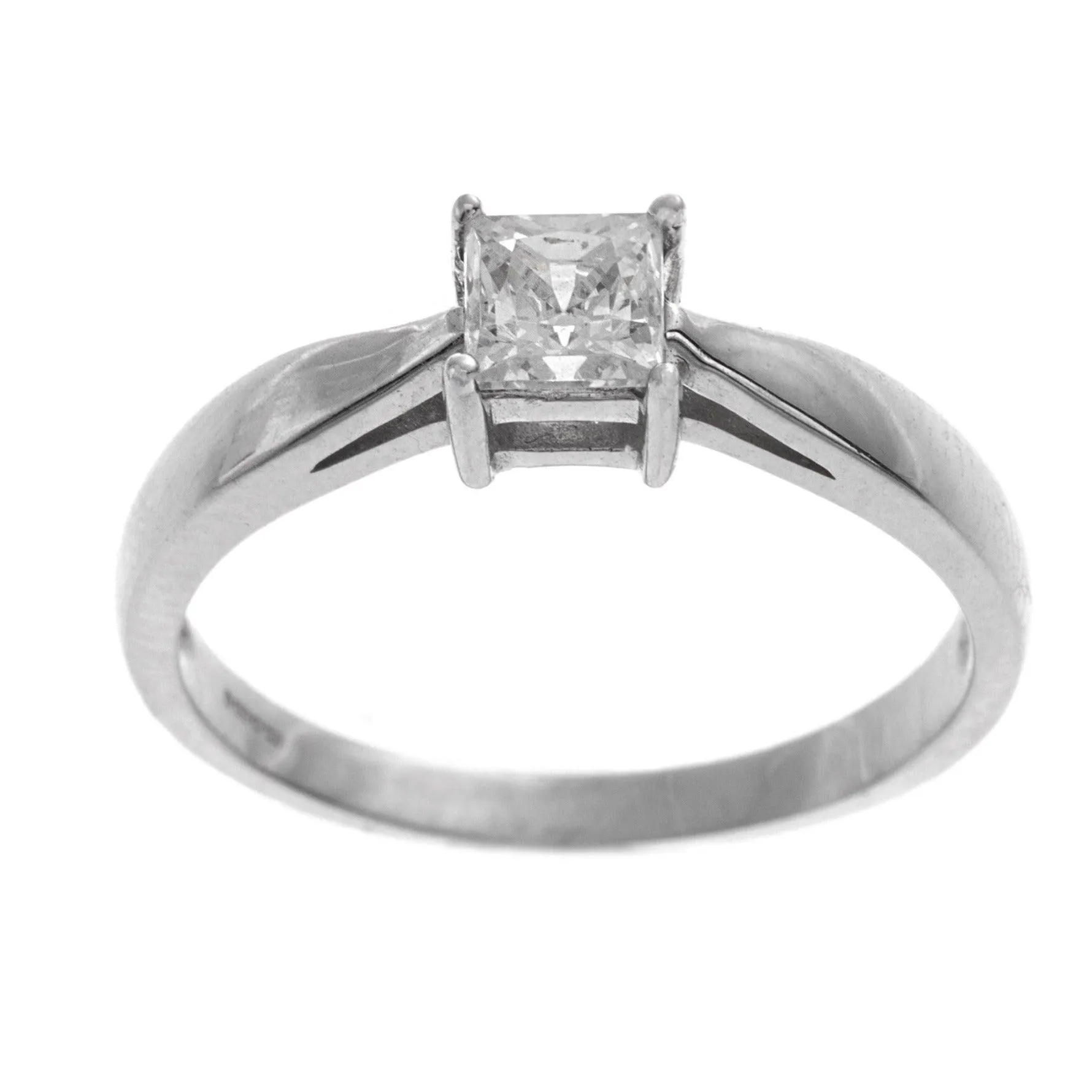 18ct White Gold Cubic Zirconia Engagement Ring (2.23g) LR9012