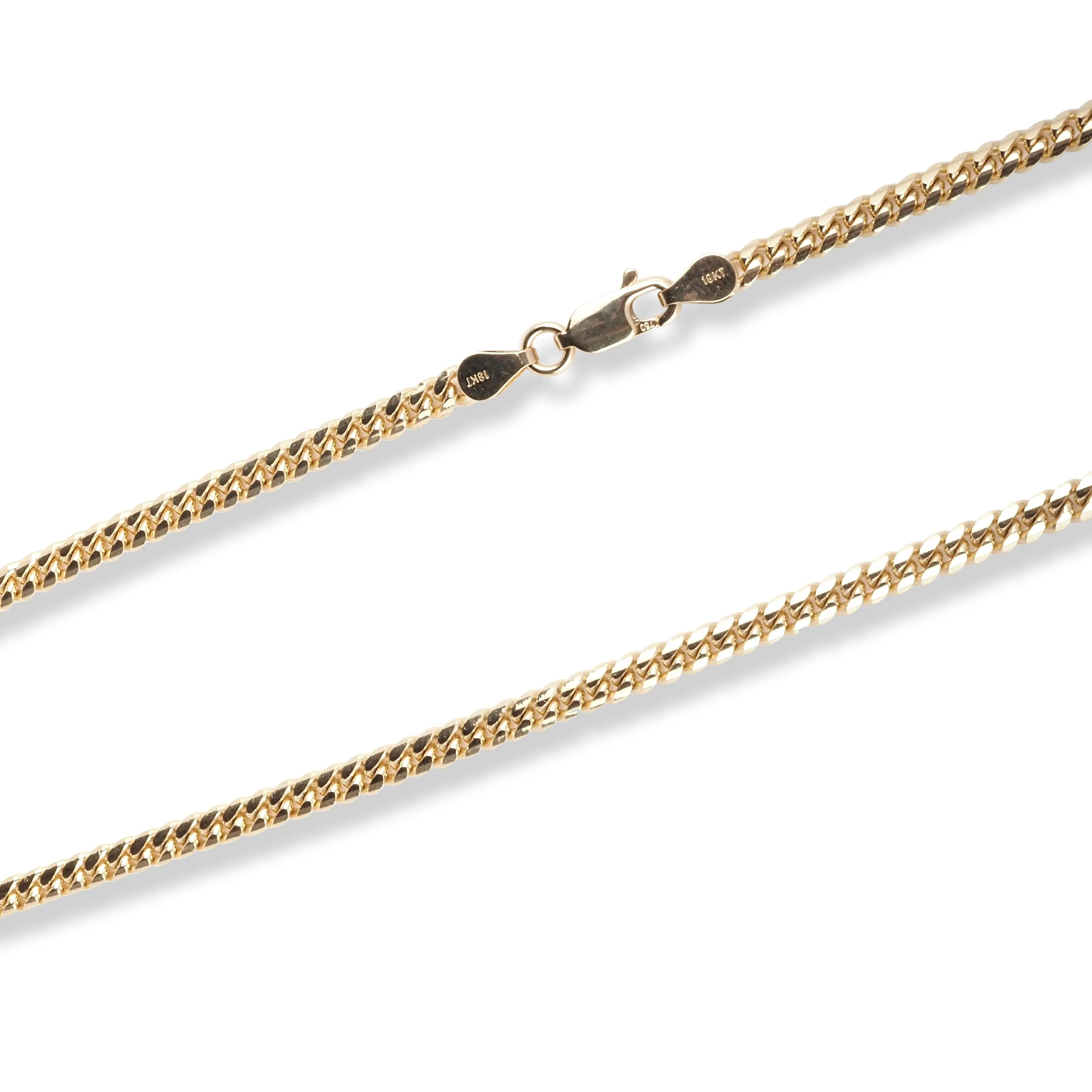 18ct Yellow Gold Curb Link Chain with Lobster Clasp C-3801