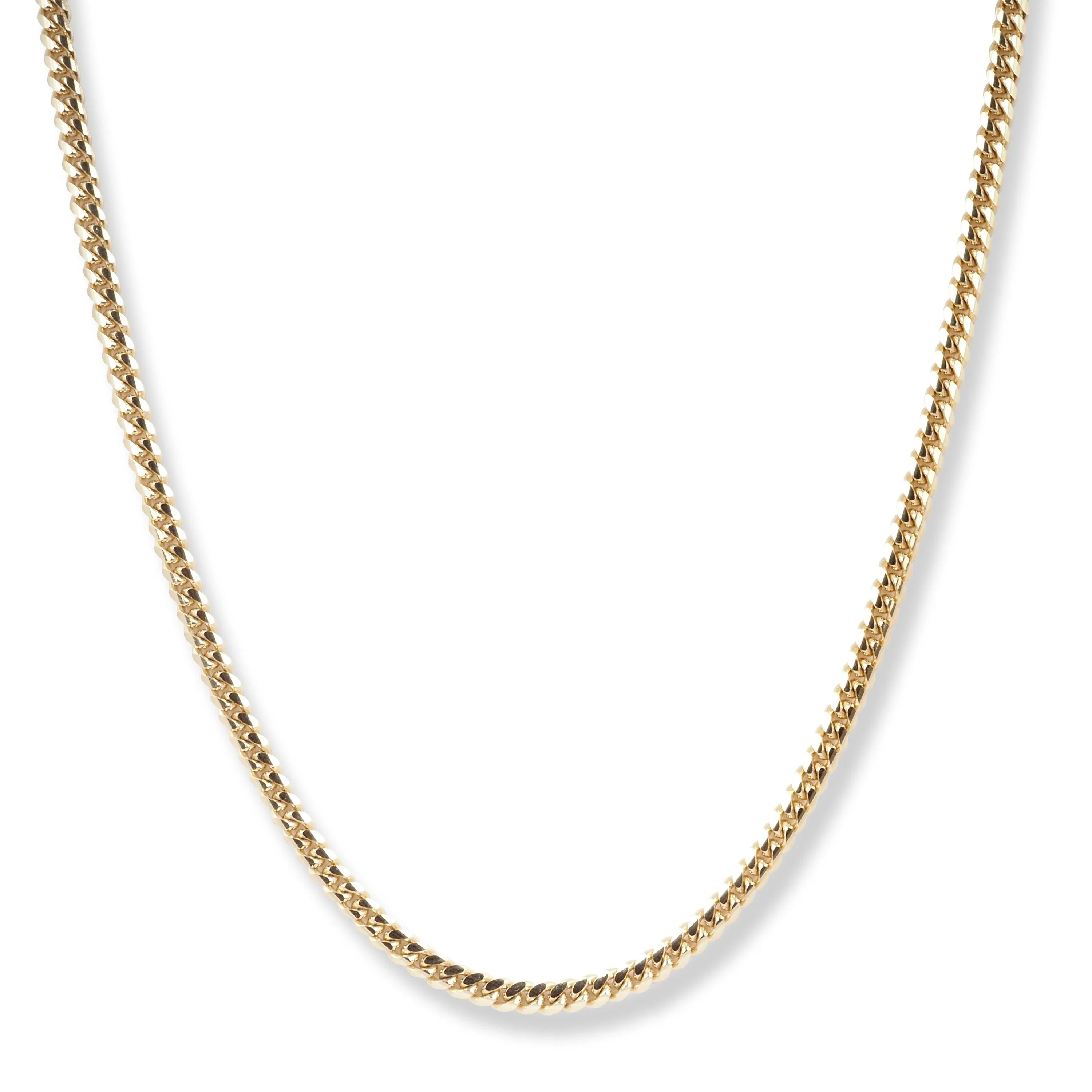 18ct Yellow Gold Curb Link Chain with Lobster Clasp C-3801