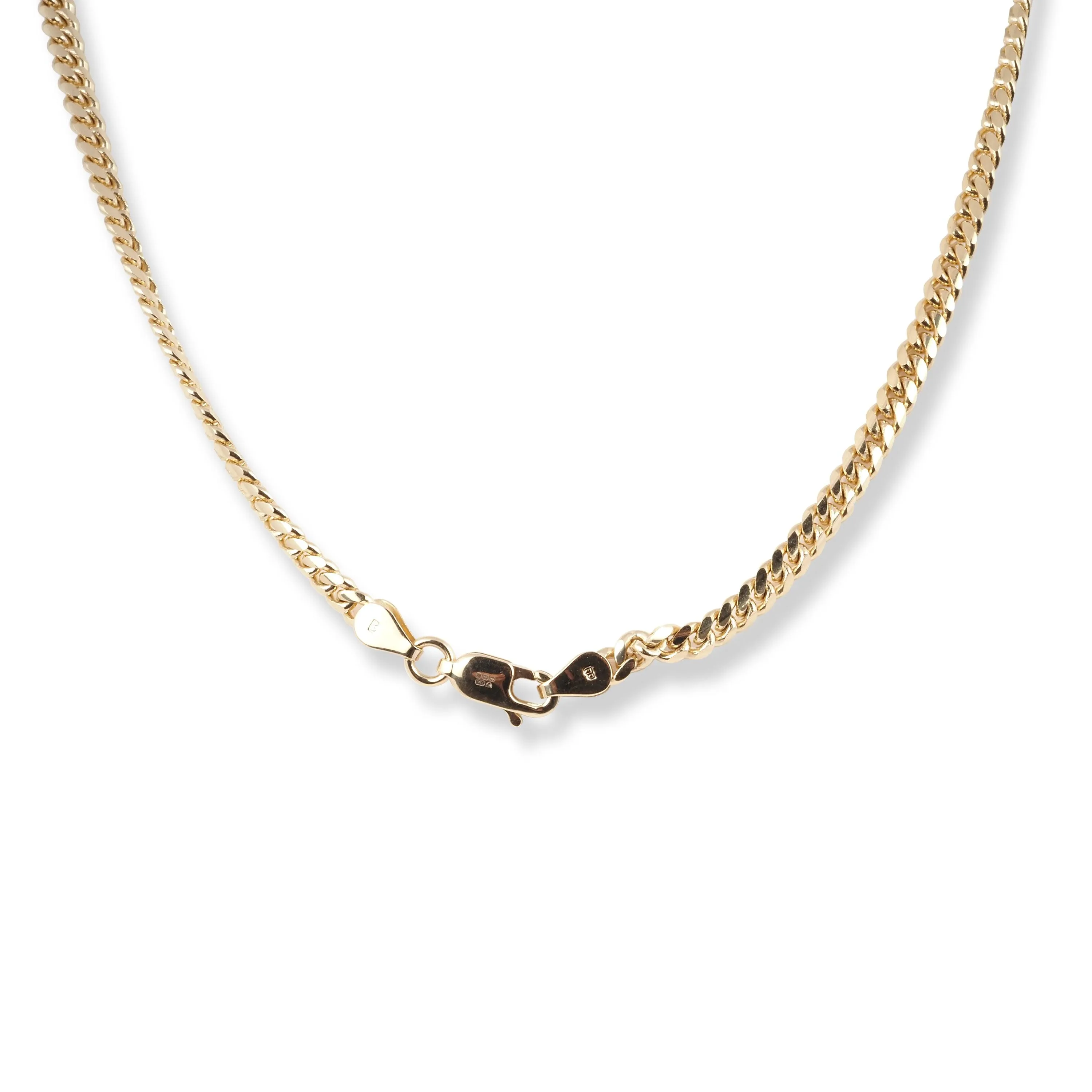 18ct Yellow Gold Curb Link Chain with Lobster Clasp C-3801