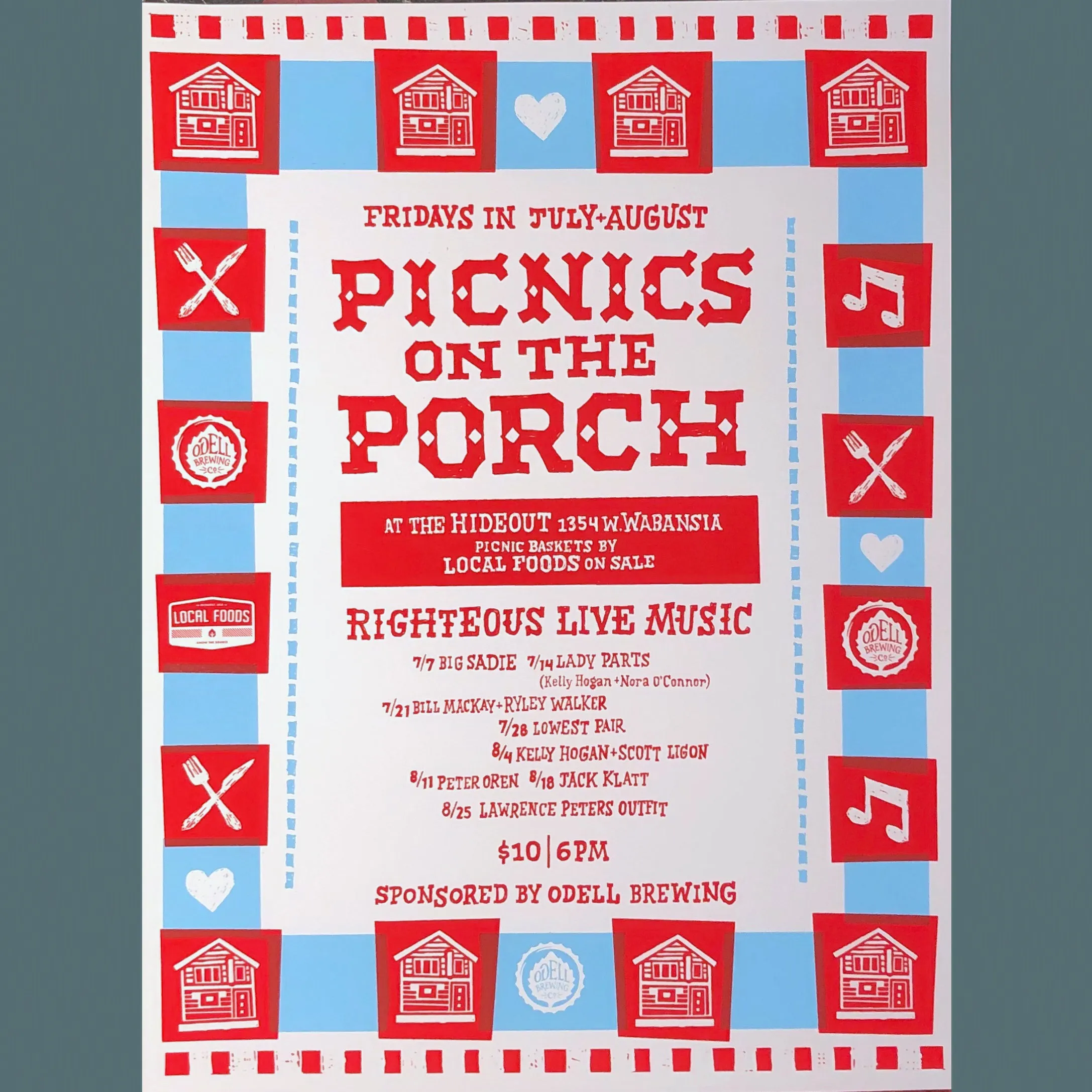 2017 Picnics on the Porch Poster