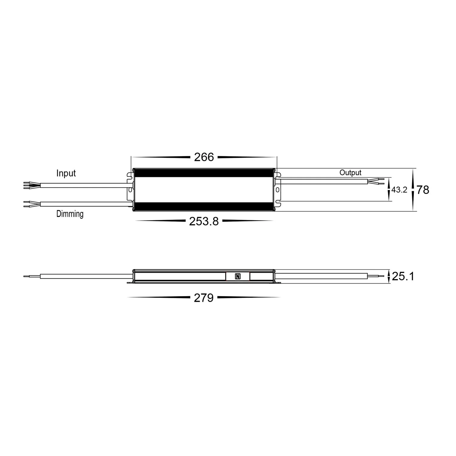 24V Dali   Push Dim Dimmable Led Driver In 30W/60W/100W/150W/200W Havit Commercial - Hcp-522X31