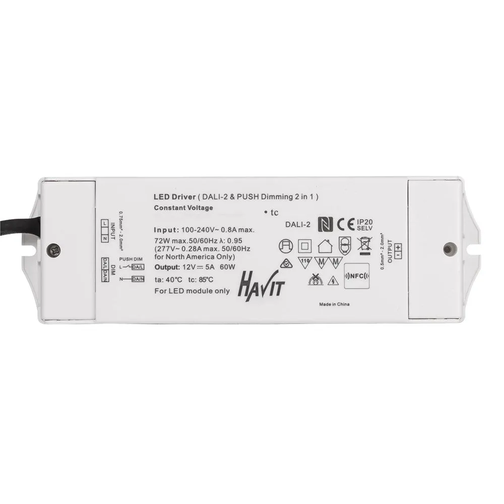 24V Dali   Push Dim Dimmable Led Driver In 30W/60W/100W/150W/200W Havit Commercial - Hcp-522X31