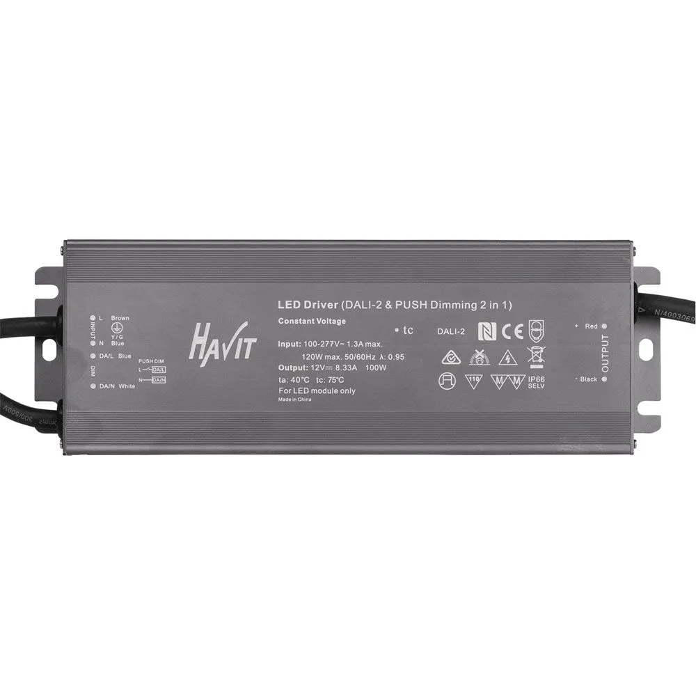 24V Dali   Push Dim Dimmable Led Driver In 30W/60W/100W/150W/200W Havit Commercial - Hcp-522X31