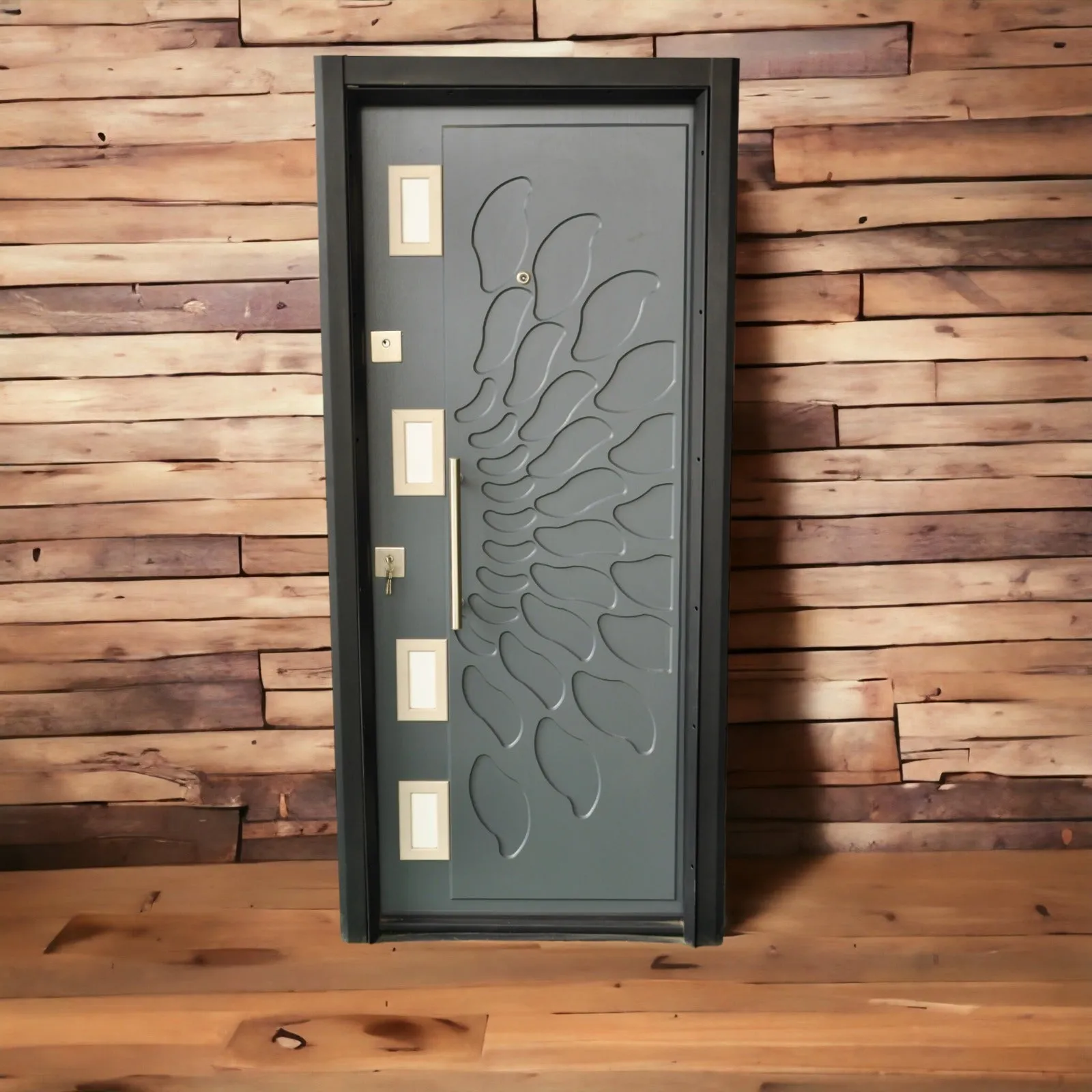 3ft Embossed Luxury Security Door (AKSU324)