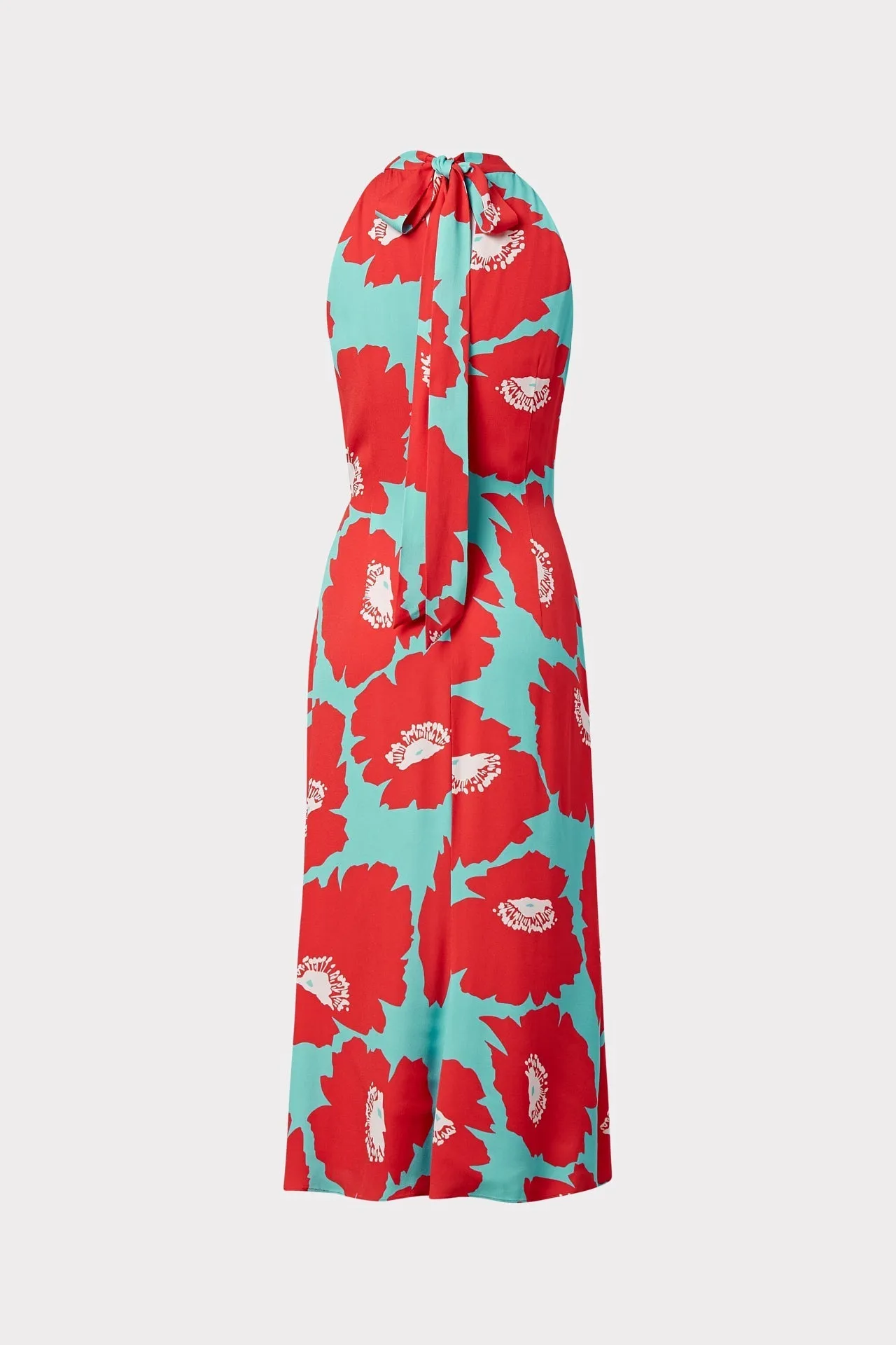 Adrian Poppy Floral Viscose Dress