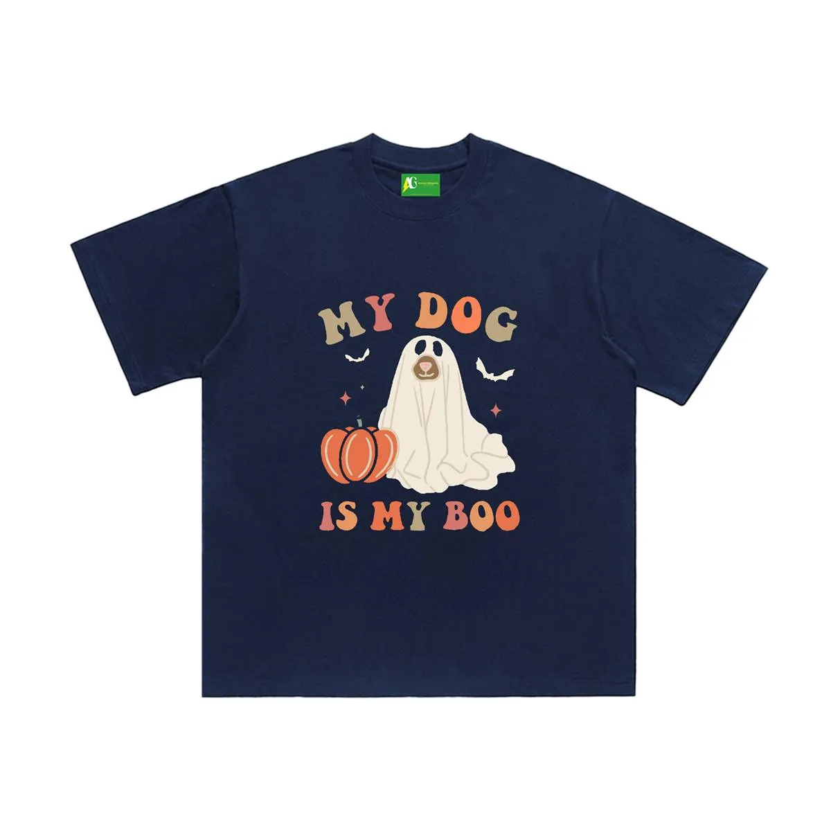 AG Halloween BOO Pumpkins And Ghosts T-Shirt