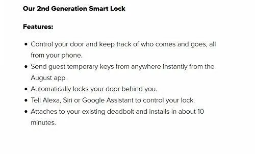 August Smart Lock, 2nd Generation, HomeKit enabled (Silver)