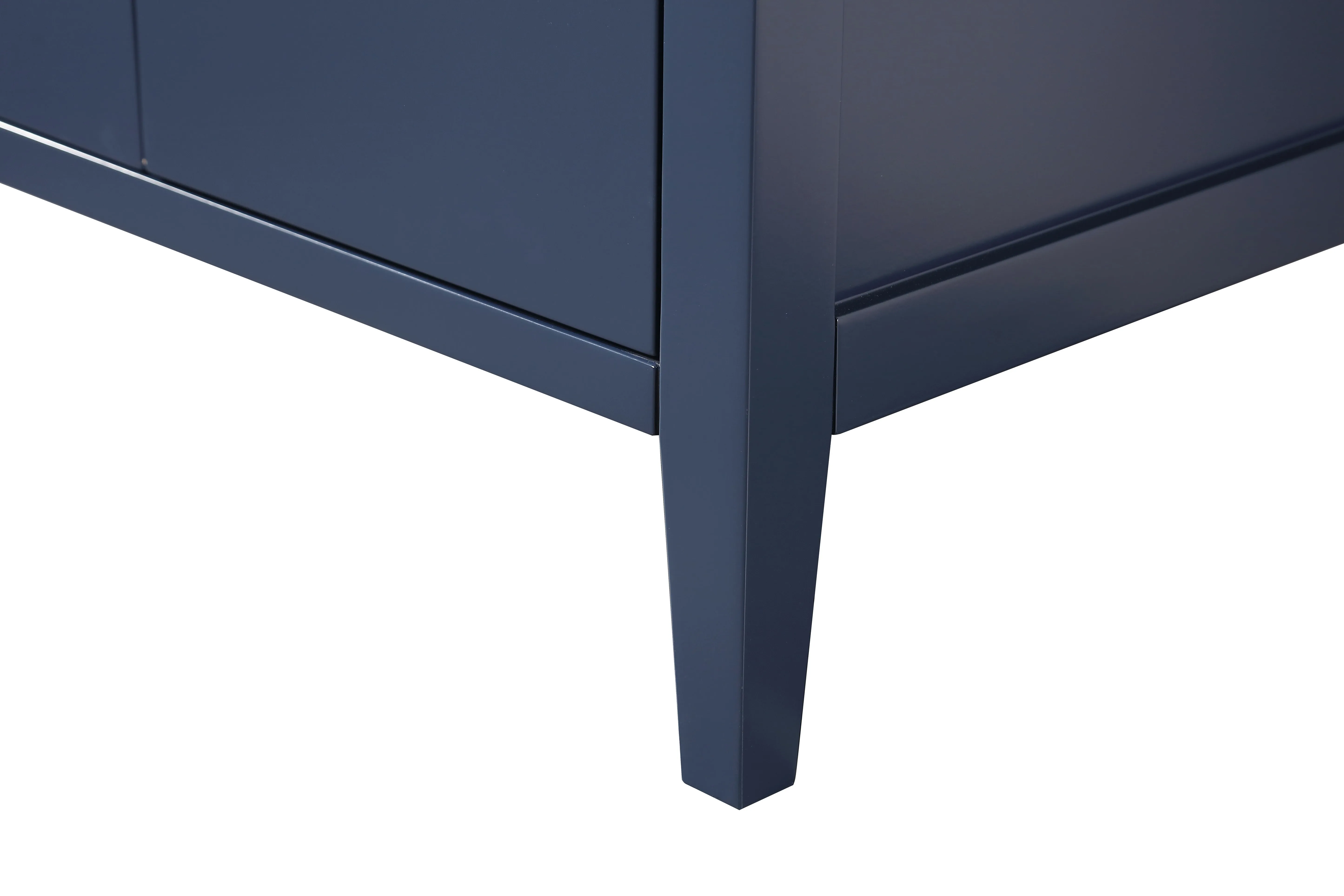 Aura - 30"  Navy Blue, Floor Standing Modern Bathroom Vanity with White Quartz Countertop, Brushed Gold Handles.***PICK UP ONLY ***