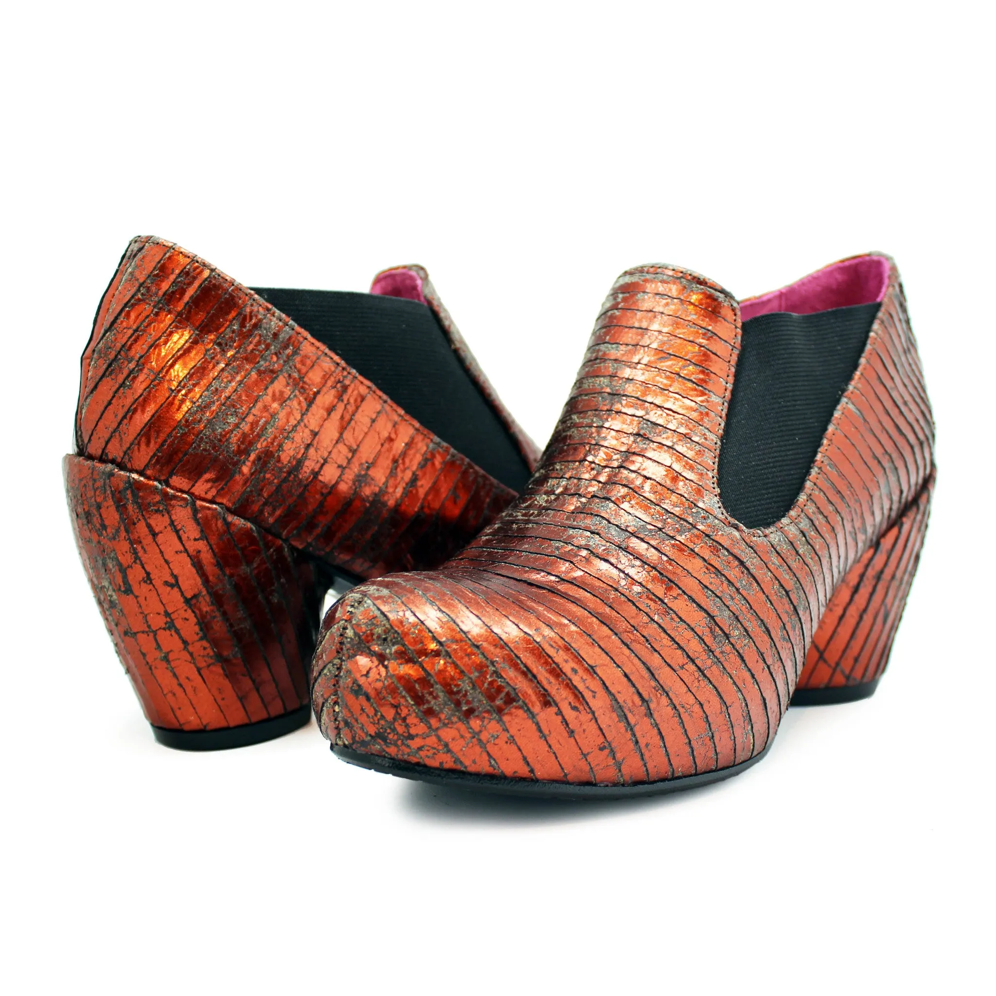 Babbette - Copper ankle boot- LAST PAIR 37!