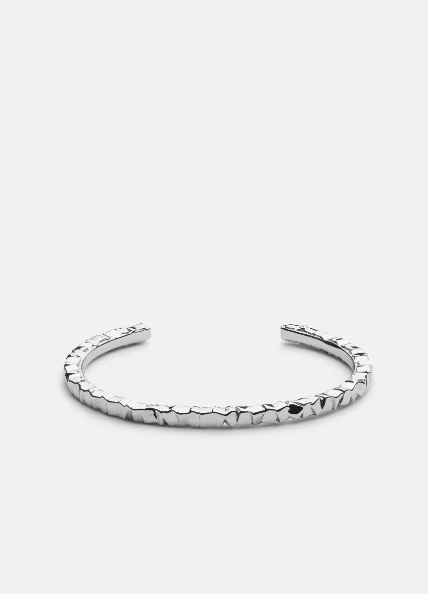 Bangle | Morph  | Thin Cuff   | Silver Plated