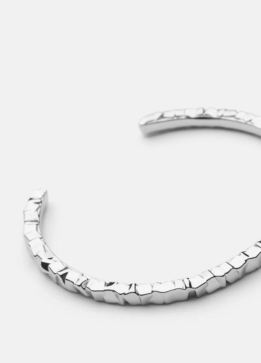 Bangle | Morph  | Thin Cuff   | Silver Plated