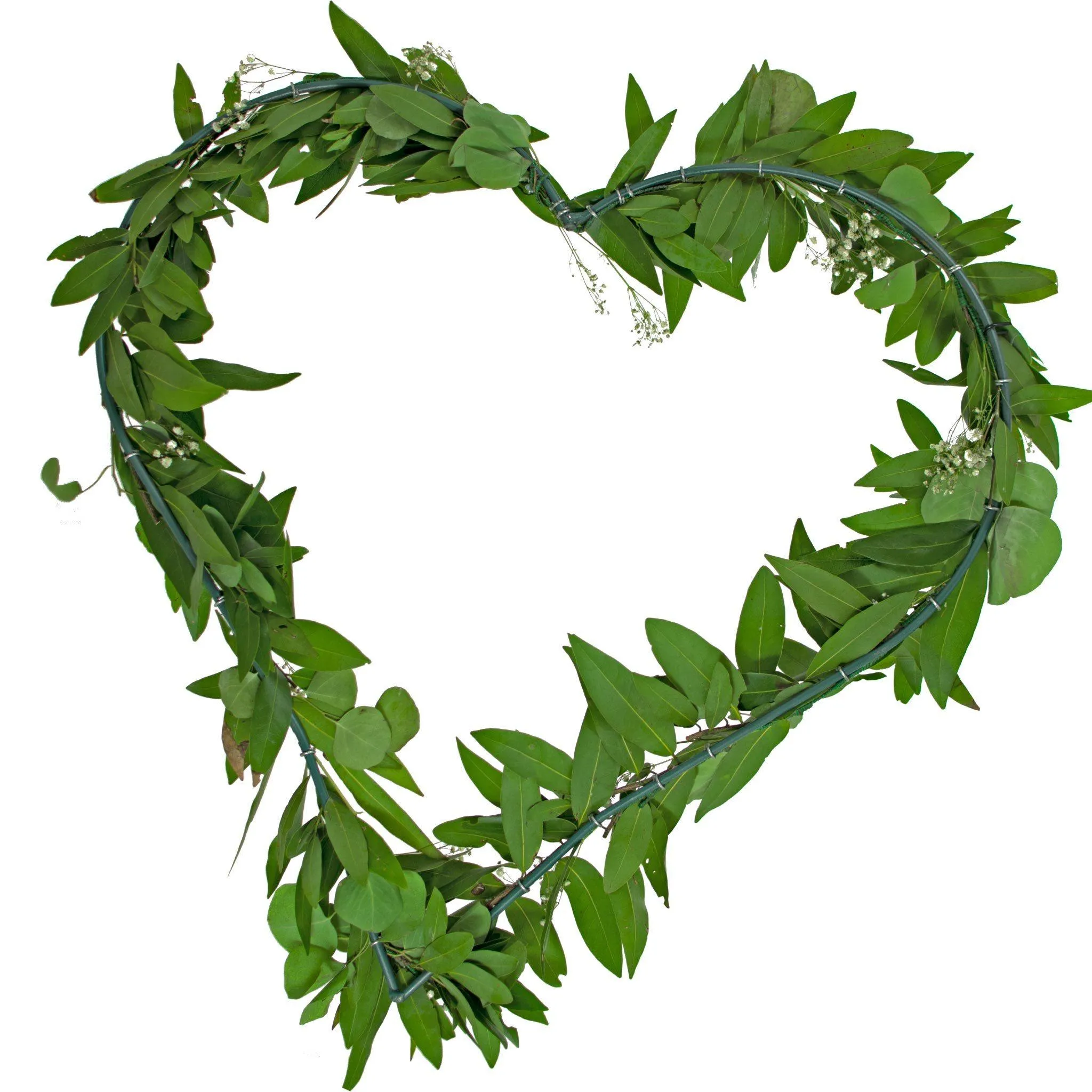 Bay Leaf Hanging Heart Wreath