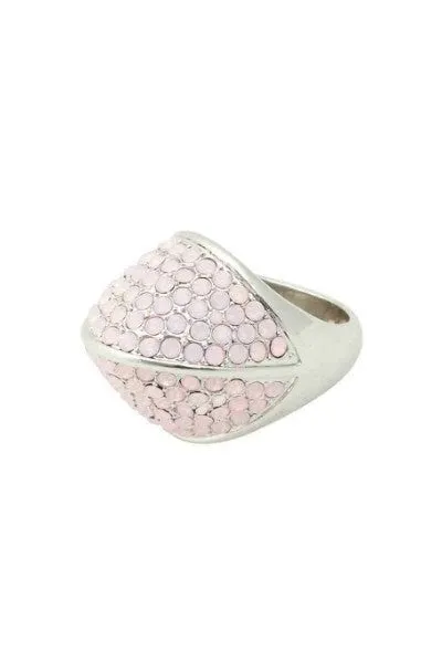 Belle Noel By Kim Kardashian Vintage Glamour Pave Ring In Opal