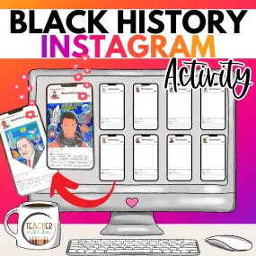 Black History Month Instagram Activity | Bulletin Board | Printable Classroom Resources | Teacher Noire