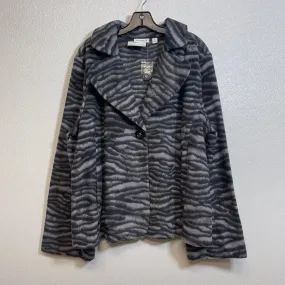 Blazer By Susan Graver In Zebra Print, Size: Xl