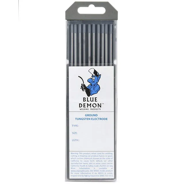 Blue Demon 2% Ceriated Tungsten, 10/pk - TE2C