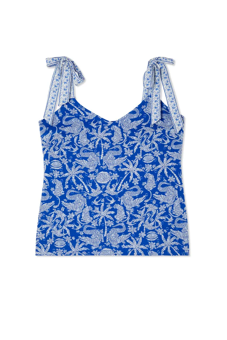 Blue Mosaic Cami Top