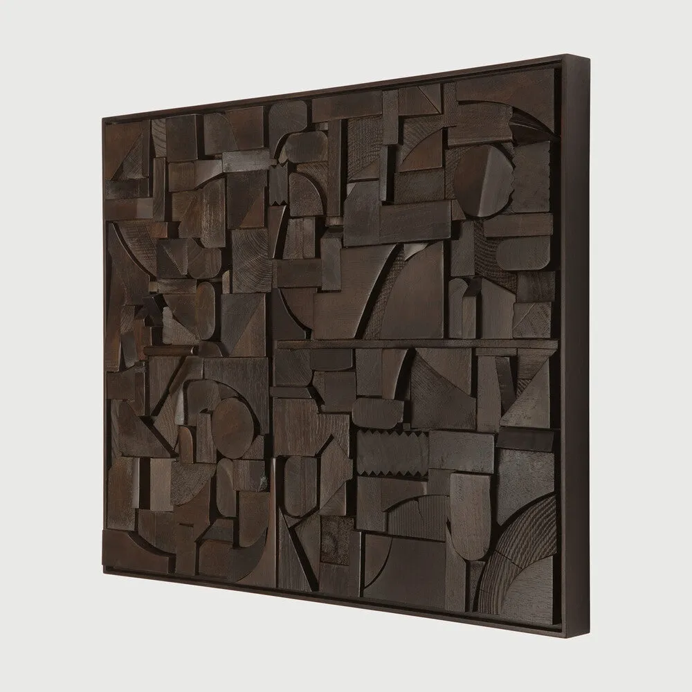 Bricks Wall Art / Brown