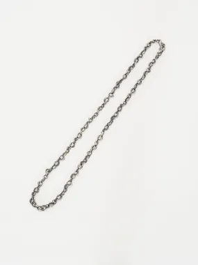 Cast Linked Ovals Choker in Oxidised Sterling Silver