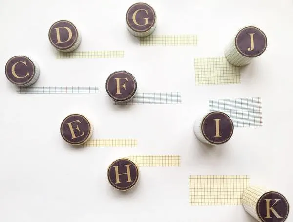 Classiky Grid Washi Tapes (45mm) - Indigo