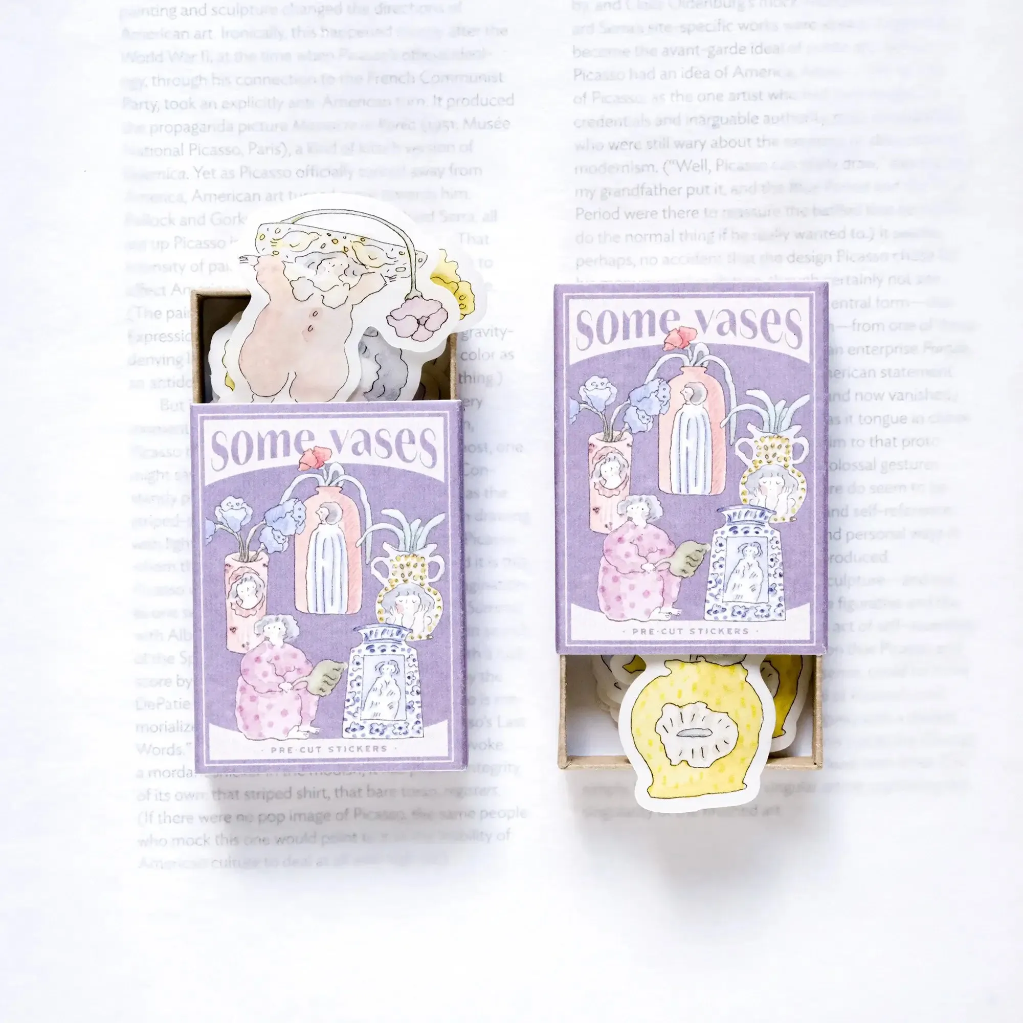 dodolulu Matchbox Sticker Flakes: Some Vases