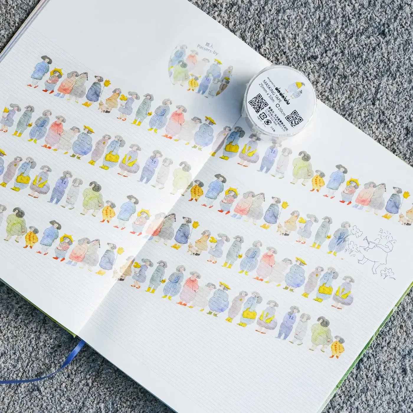 dodolulu Washi Tape: Passers by