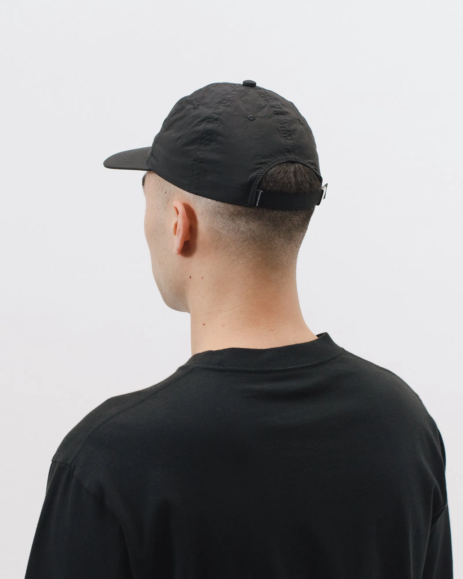 Dyed Nylon Ball Cap - Black