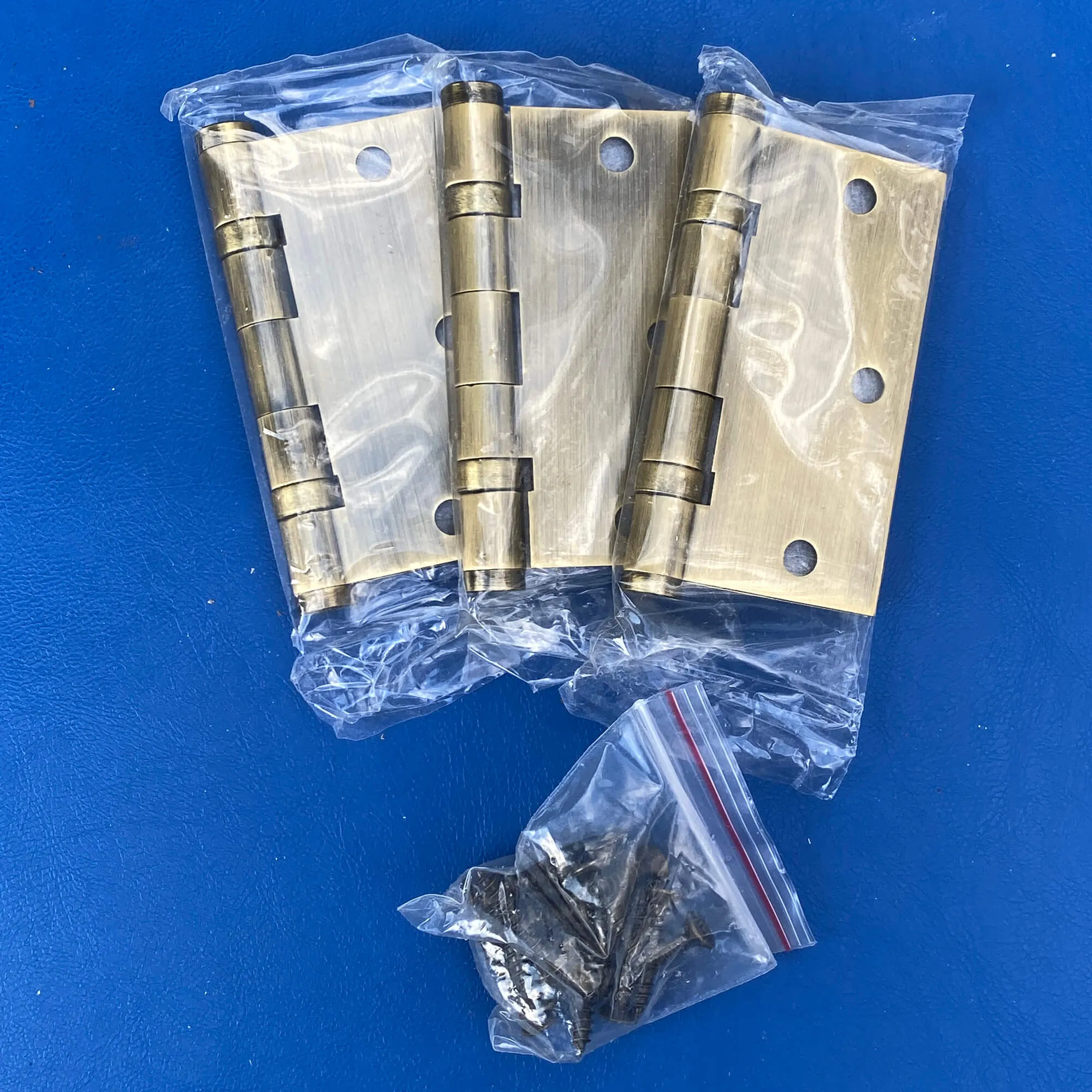 Emtek #964317 Solid Brass Hinges, 3-pk