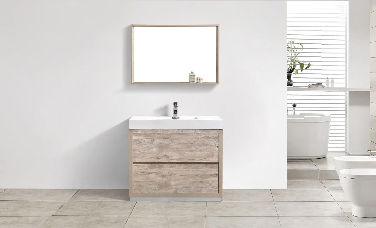 FMB40" Nature Wood, Floor Standing Modern Bathroom vanity