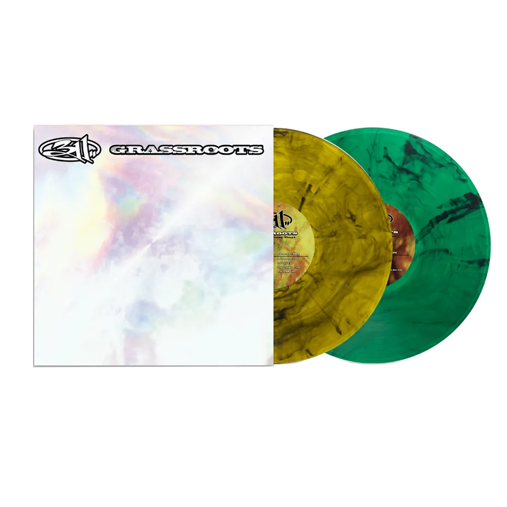 Grassroots Yellow and Green with Black Swirls Limited Edition 2LP