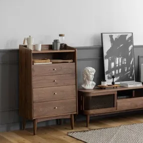 Grey Stained Kitchen Cabinets, Wooden Drawer Cabinet, Solid Wood Bar Cabinet