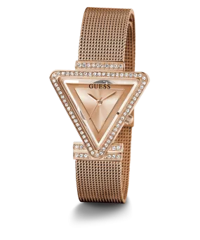 GUESS Ladies Rose Gold Tone Analog Watch