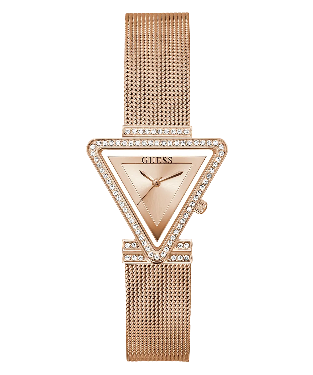 GUESS Ladies Rose Gold Tone Analog Watch