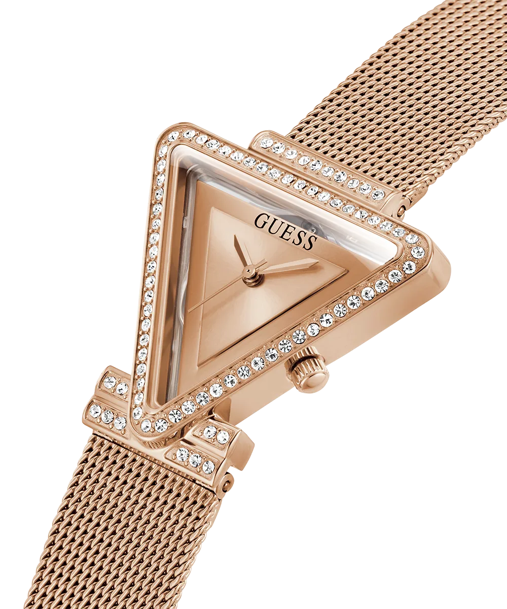 GUESS Ladies Rose Gold Tone Analog Watch