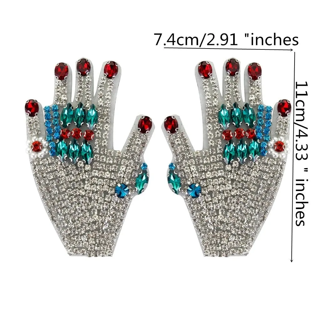 Handy- the Bead and Rhinestone Adorned Hand Patch Collection