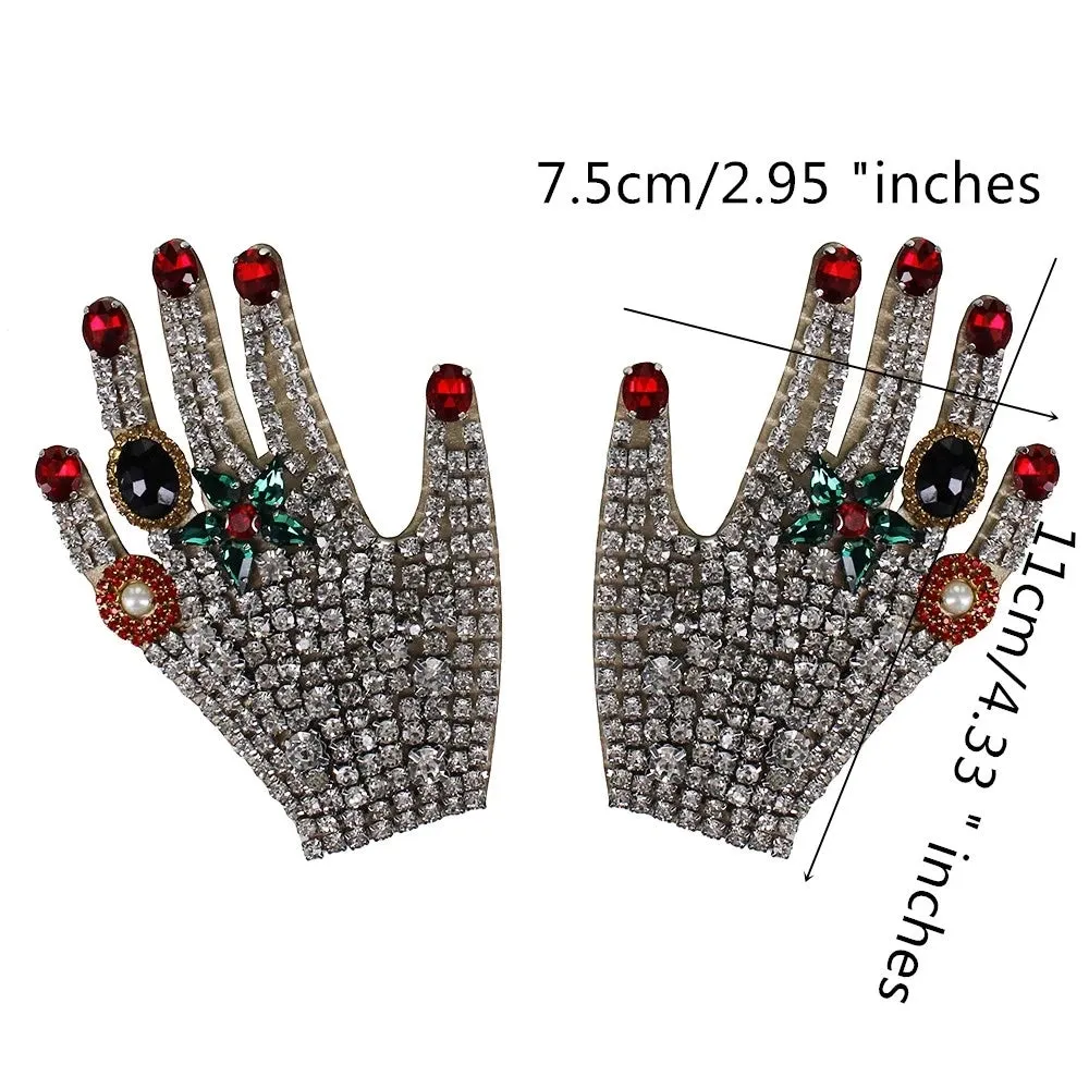 Handy- the Bead and Rhinestone Adorned Hand Patch Collection