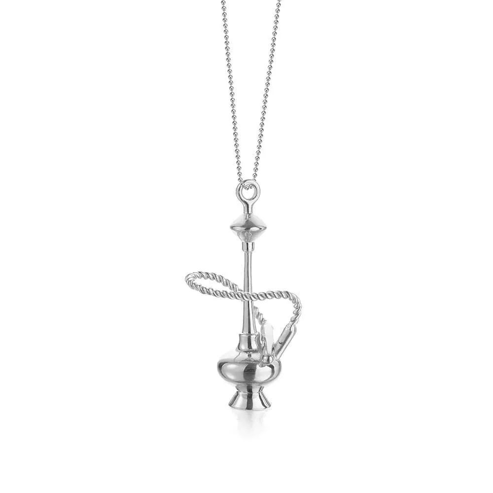 Hookah Charm Middle East Silver