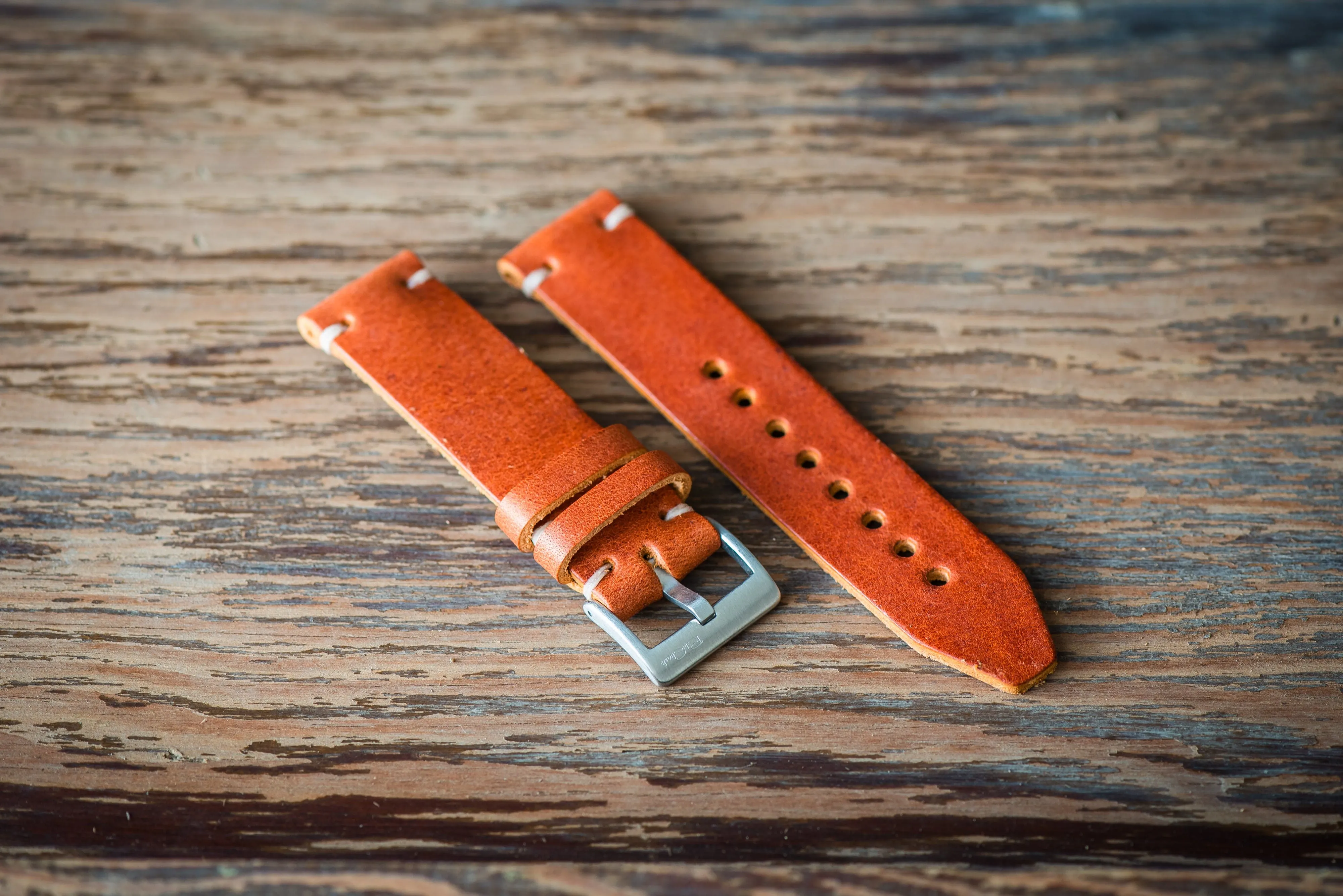 Horween Leather Watch Strap – Handmade in USA – Tan