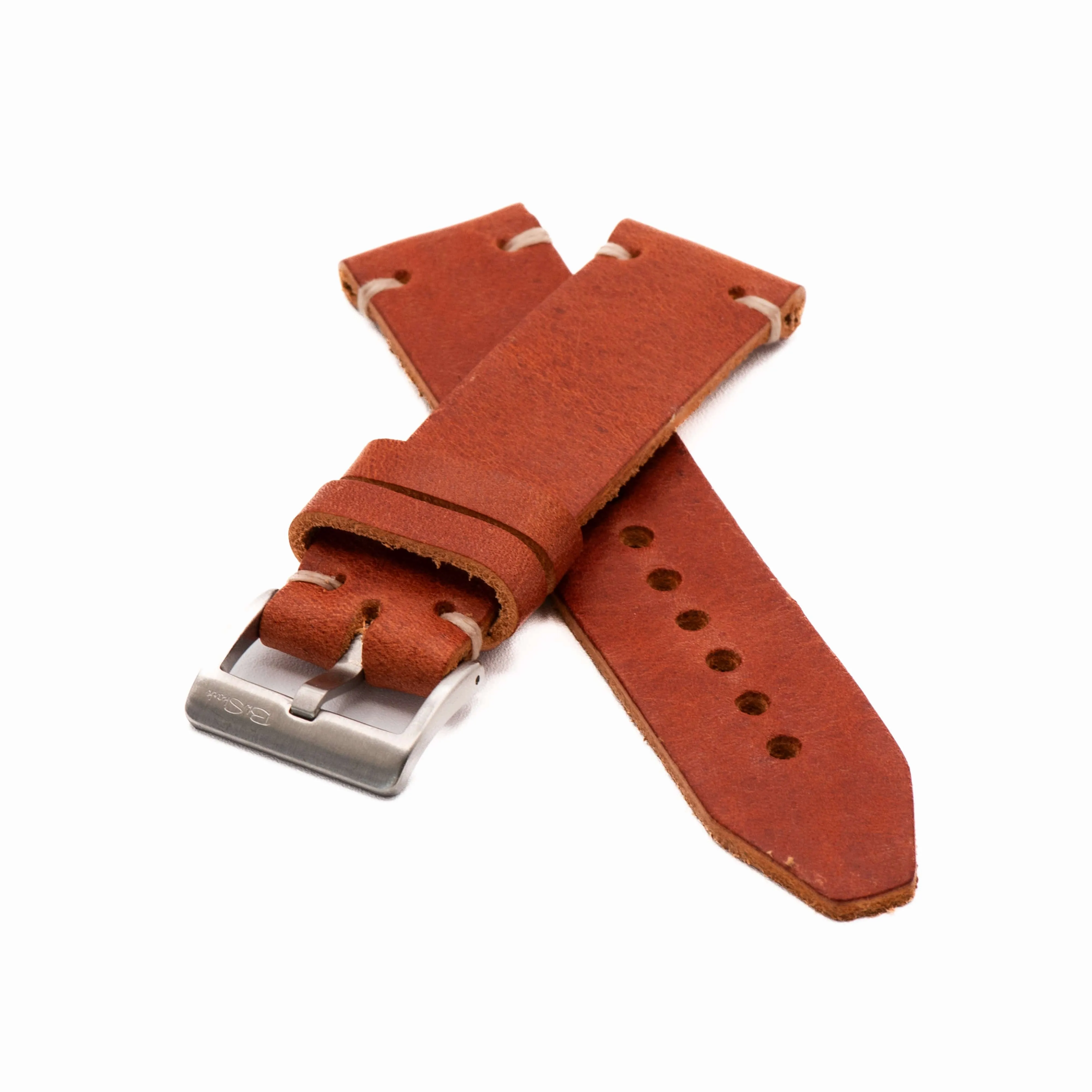 Horween Leather Watch Strap – Handmade in USA – Tan