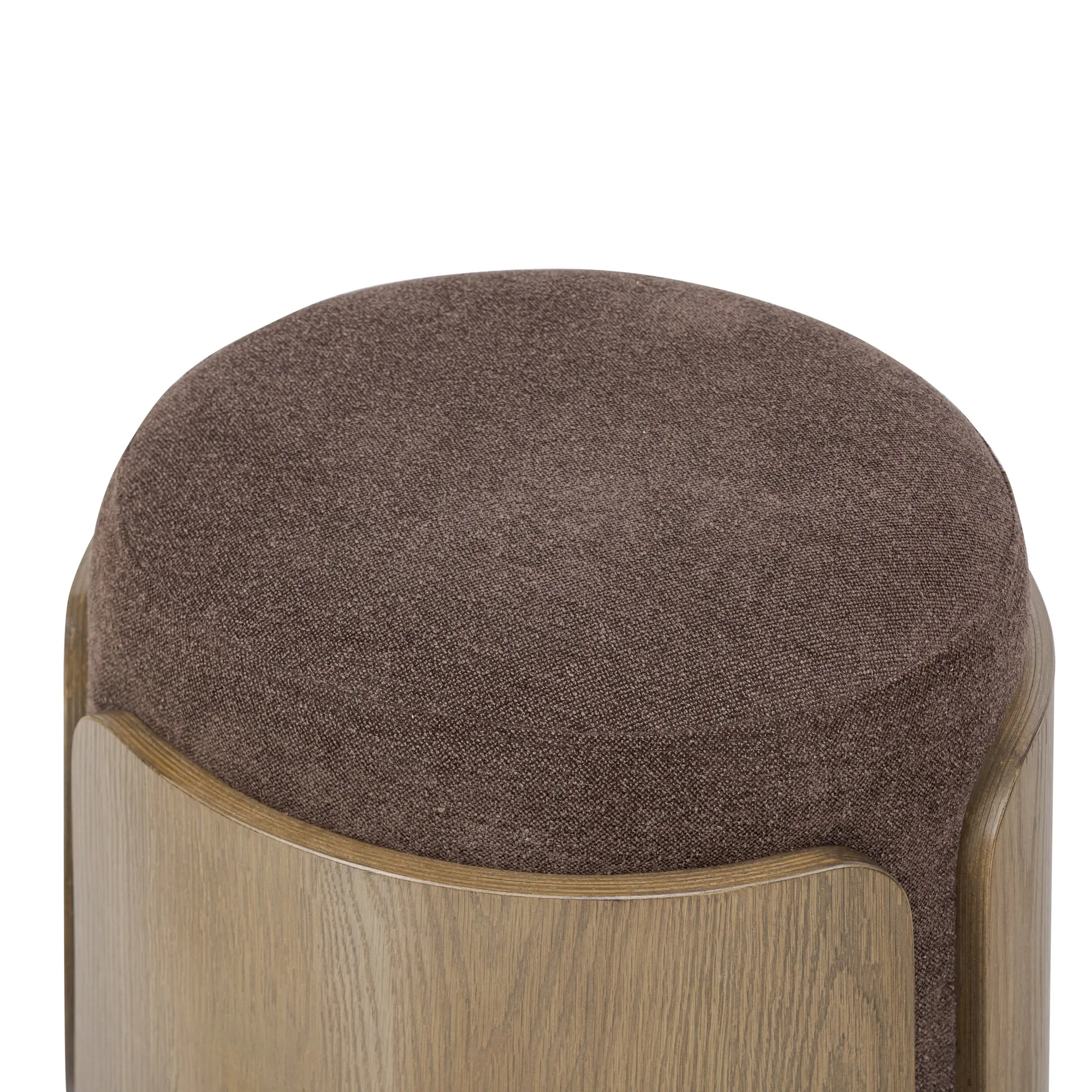 Hutton 513CH17C Ottoman - Harvest Oak/Chocolate