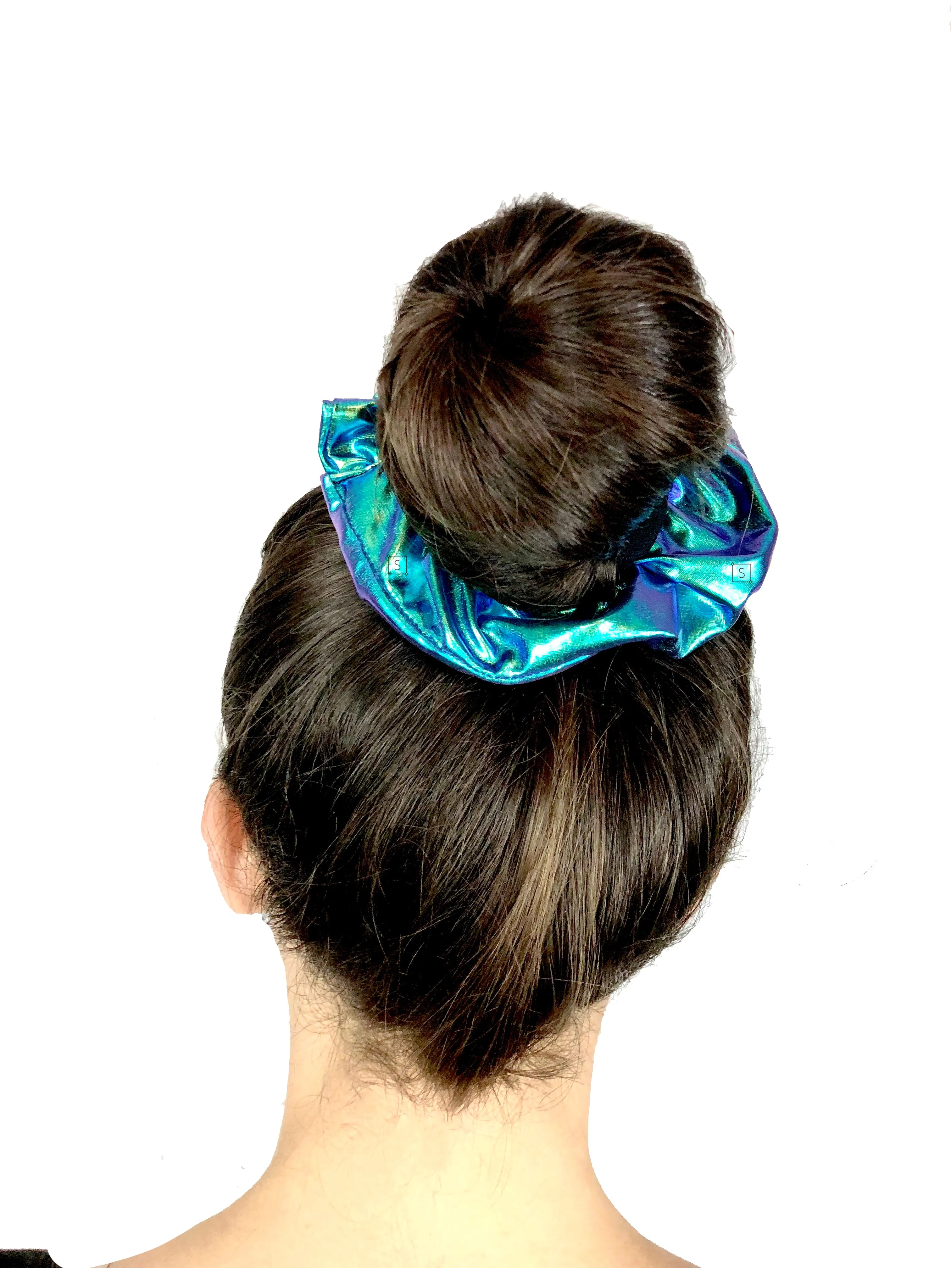 Iridescent Florals Scrunchie