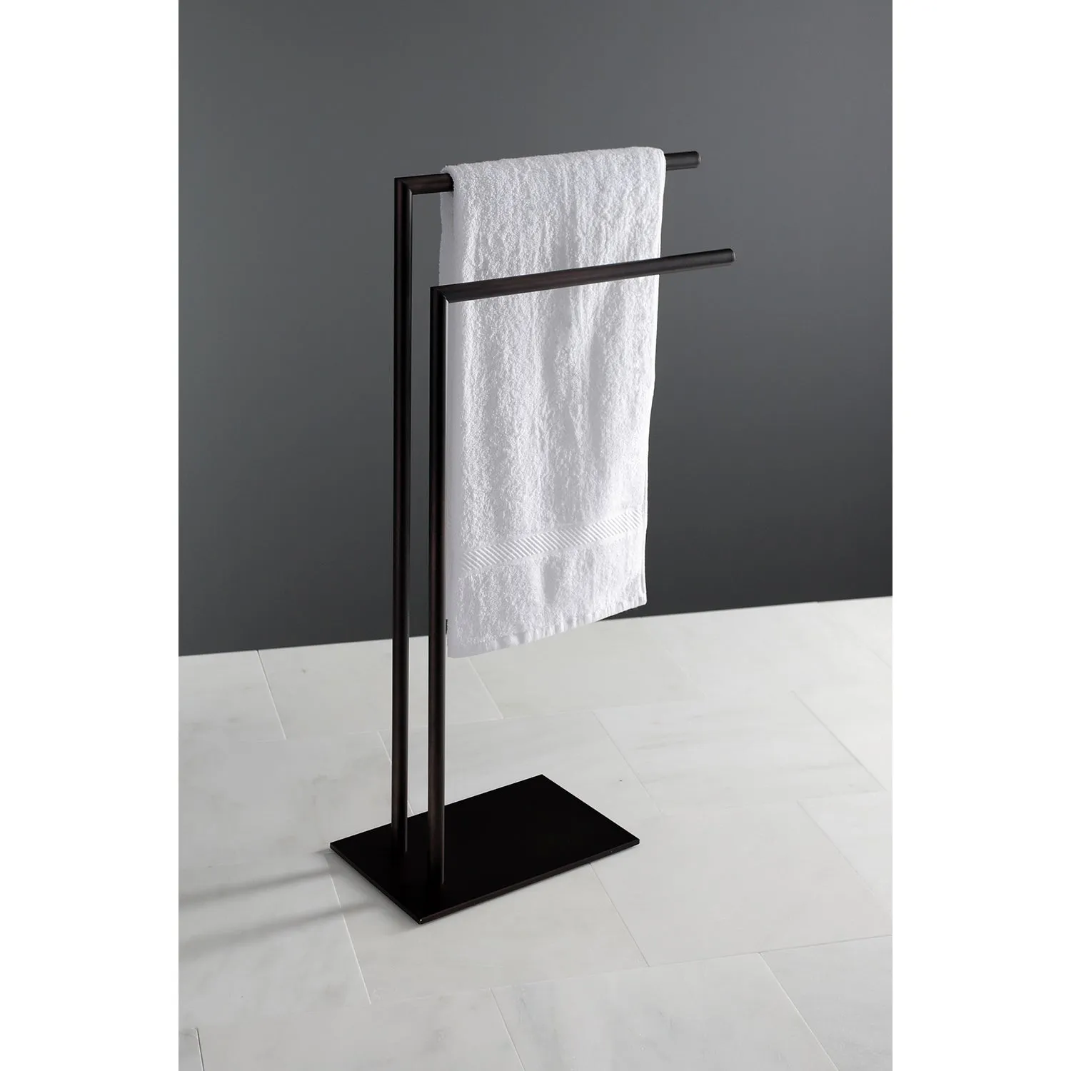 Kingston Brass Edenscape Pedestal Dual Towel Rack