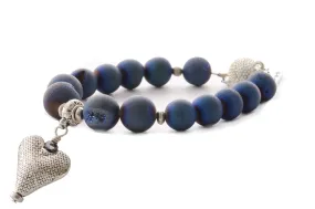 KTC-239 "Midnight Bliss" Gemstone Agate Bracelet