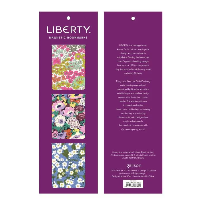 Liberty - Set of 3 Magnetic Bookmarks