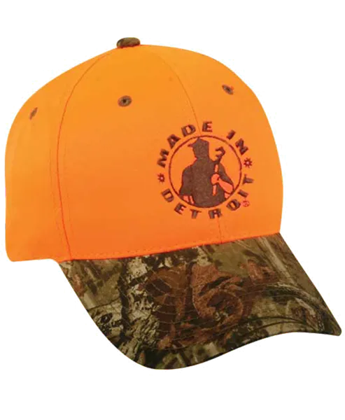 MID Orange Mossy Oak Hat